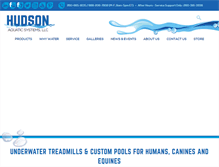 Tablet Screenshot of hudsonaquatic.com